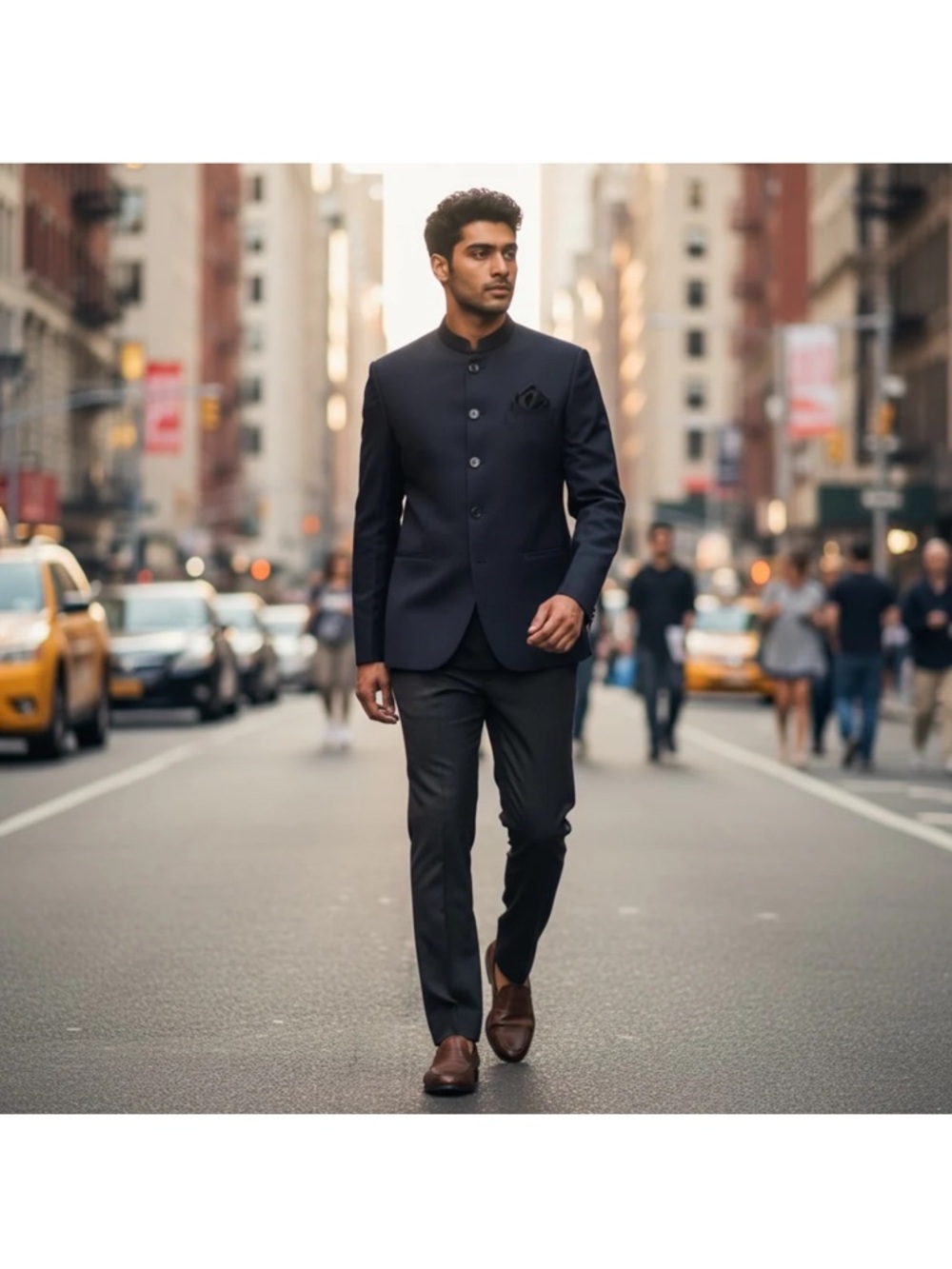 Premium Navy JODHPURI JACKET - never worn